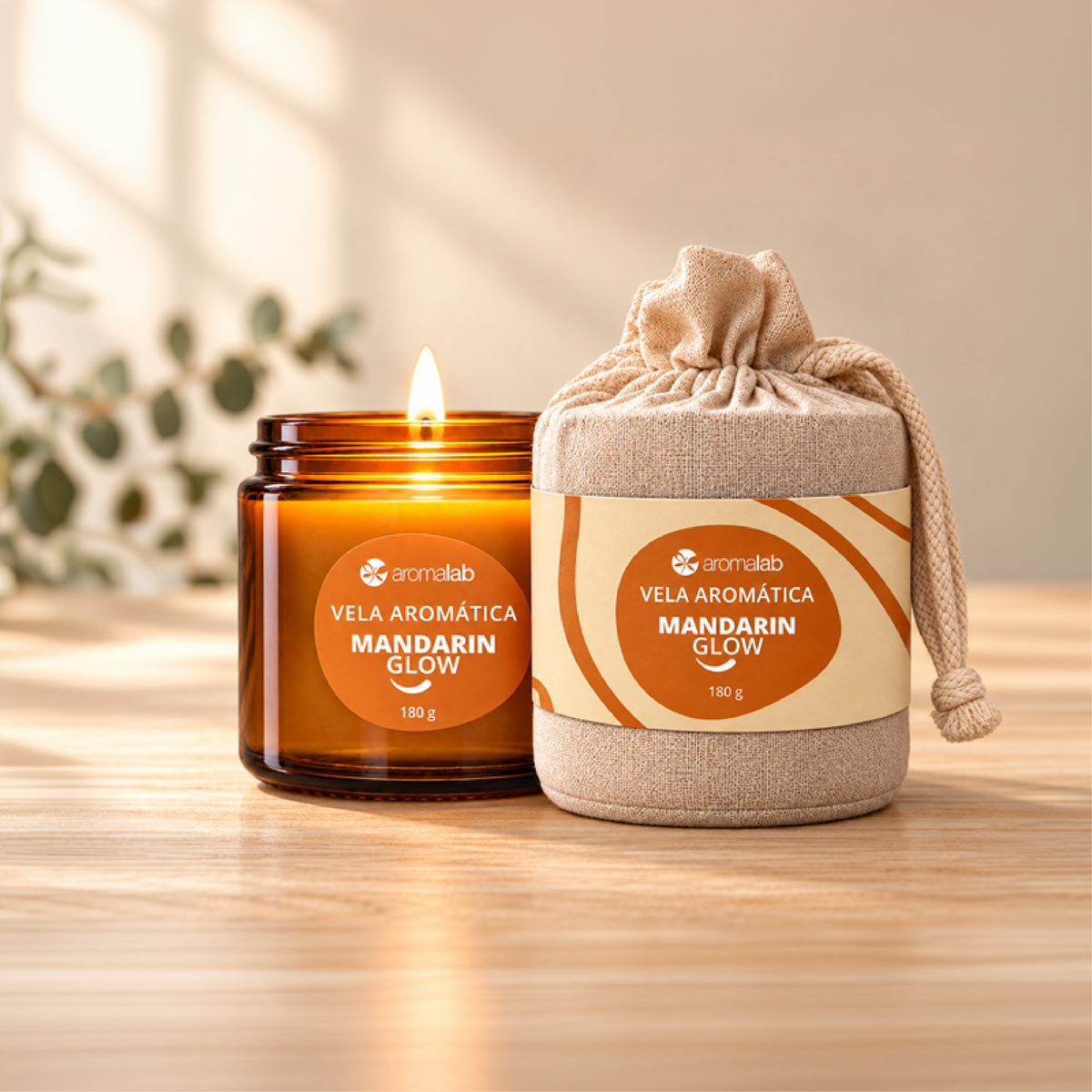 Vela Aromática Mandarine Glow