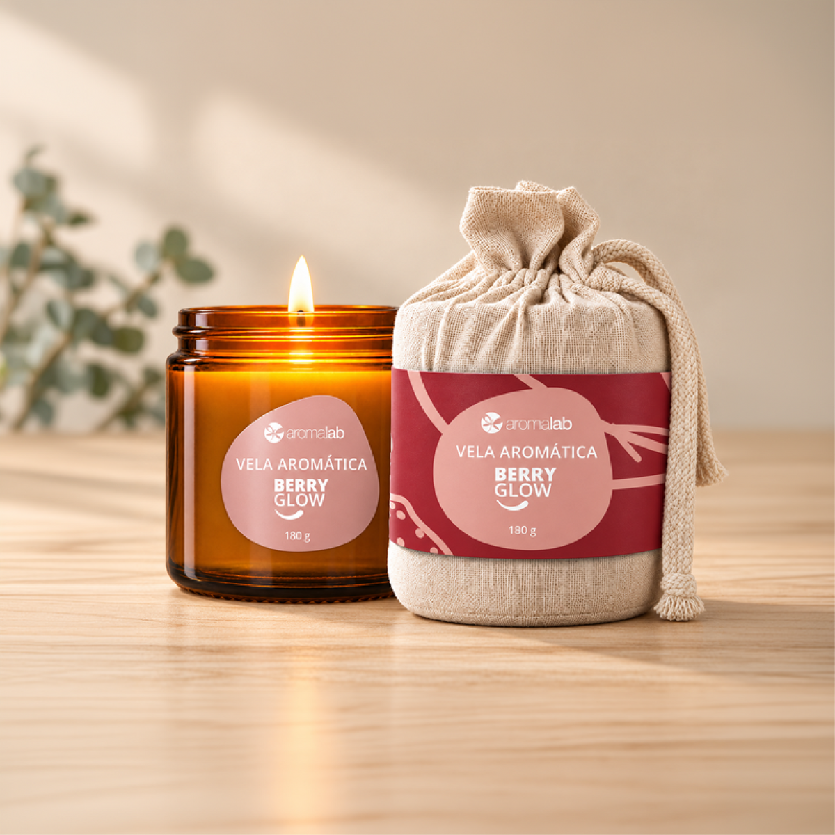 Vela Aromática Berry Glow